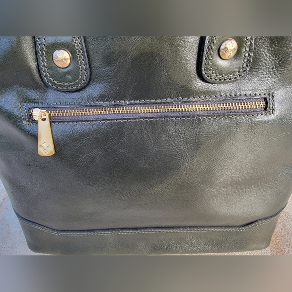 NWOT Patricia Nash Dicovery Collection Lesina Tote In Dark Olive Leather - Picture 6 of 15